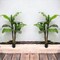 4ft Artificial Banana Tree - 12 Lifelike Silk Leaves, Black Pot, Home & Office Decor - Tropical Accent for All Seasons, Floral Home by Artificial Flowers